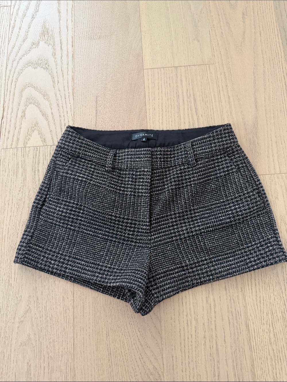 Dynamite tweed micro shorts